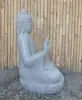  Product image 5 of the product “Seated Buddha made of Riverstone in Abhaya Position - gesture of fearlessness, H. 83cm. ”